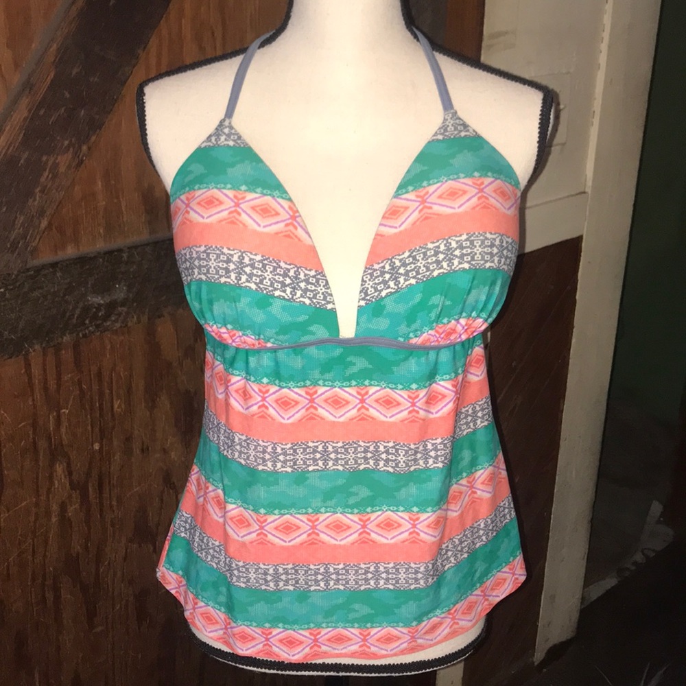 Extra large  two piece swimsuit bright orange